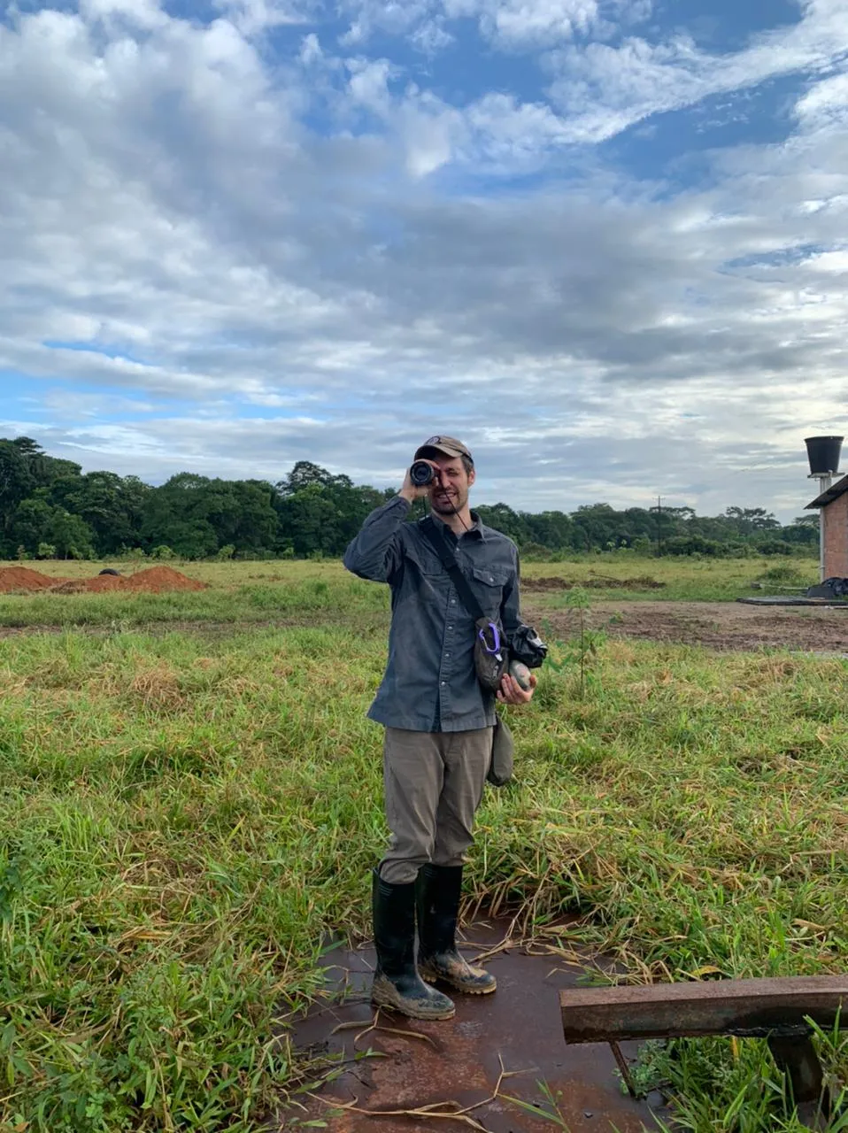 Micah Van Hove behind the camera